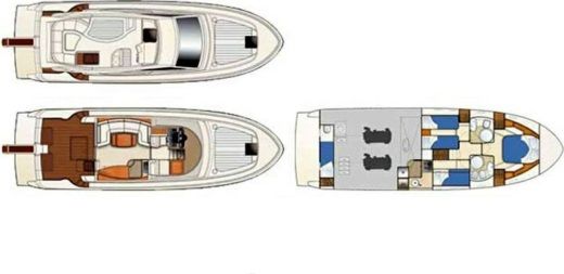 Motor Yacht Ferretti 48 boat plan