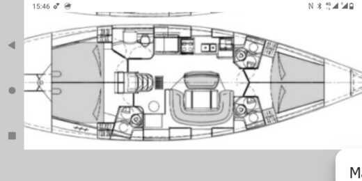 Sailboat Jeanneau Sun odyssey 49 Boat layout