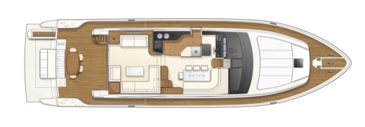 Motor Yacht Ferretti 700 boat plan