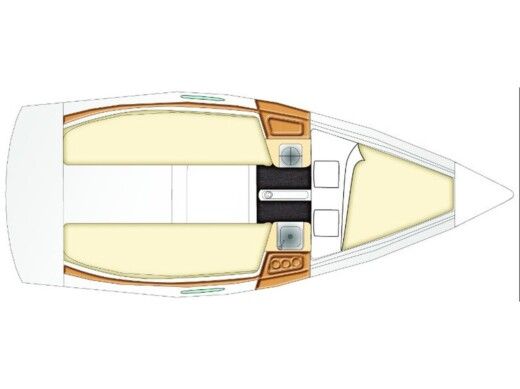 Sailboat BENETEAU First 21.7 p Boat layout