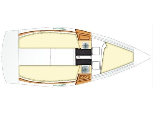 Sailboat BENETEAU First 21.7 p Planimetria della barca