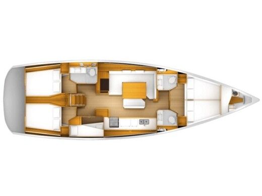 Sailboat Jeanneau Sun Odyssey 519 boat plan