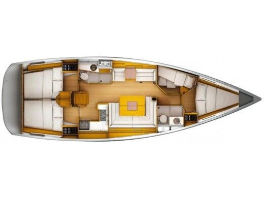 Sailboat  Sun Odyssey 449 boat plan