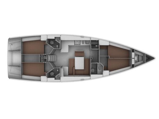 Sailboat BAVARIA CRUISER 45 Plan du bateau