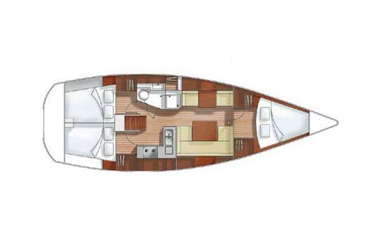 Sailboat Hanse 37 Plan du bateau