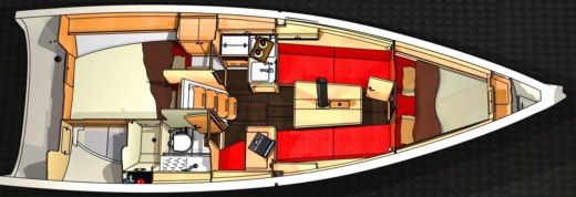 Sailboat Elan E3 Planimetria della barca
