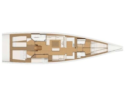 Sailboat Dufour 520 Grand Large Boat layout