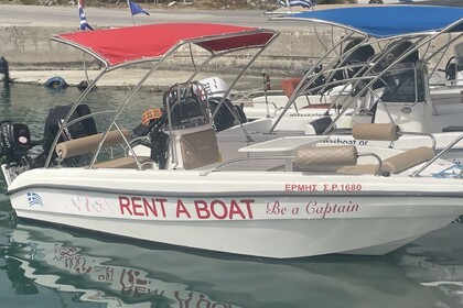Rental Motorboat KAREL 450CC Stegna, Rhodes