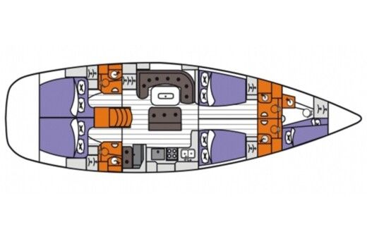 Sailboat Beneteau 50 Farr Boat design plan