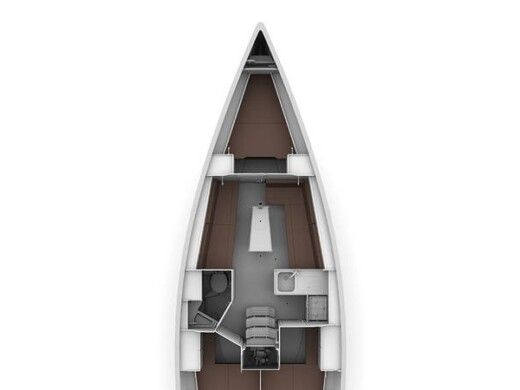 Sailboat BAVARIA CRUISER 34 Planimetria della barca