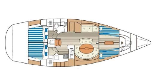 Sailboat Beneteau First 47.7 Plan du bateau