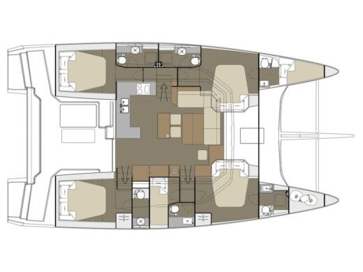 Catamaran  Dufour 48 Cat[G] Boat design plan