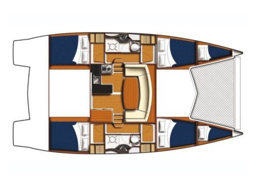 Catamaran Leopard 39 PC boat plan