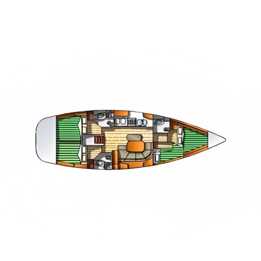 Sailboat Beneteau Oceanis 423 Clipper Boat design plan