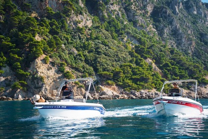 Rental Boat without license  Poseidon Blu water 170 Palaiokastritsa