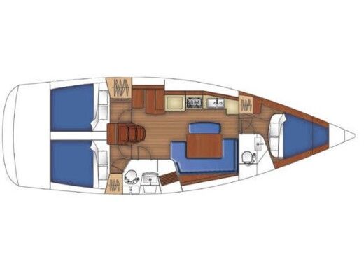 Sailboat Beneteau Beneteau Oceanis 40 boat plan