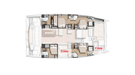 Catamaran Bali - Catana Bali 5.4 Boat layout