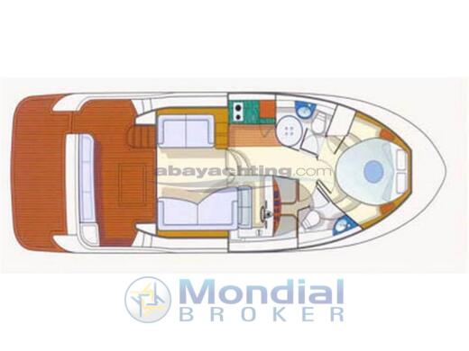 Motor Yacht Intermare 37 Fly Plano del barco