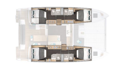 Catamaran Lagoon Lagoon 43 Plano del barco