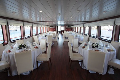 Luxury motor yacht for 120 people B2