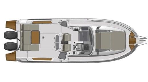 Motorboat Karnic SL800 Boat layout