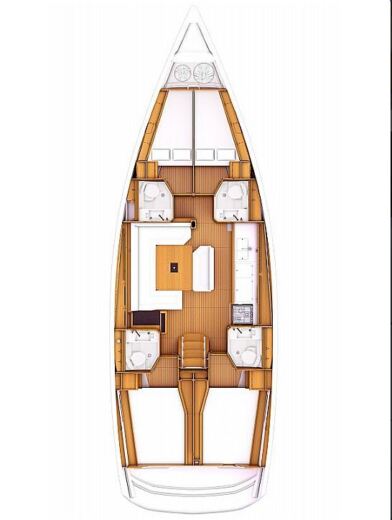Sailboat Jeanneau Sun Odyssey 479 - 4 cab. boat plan
