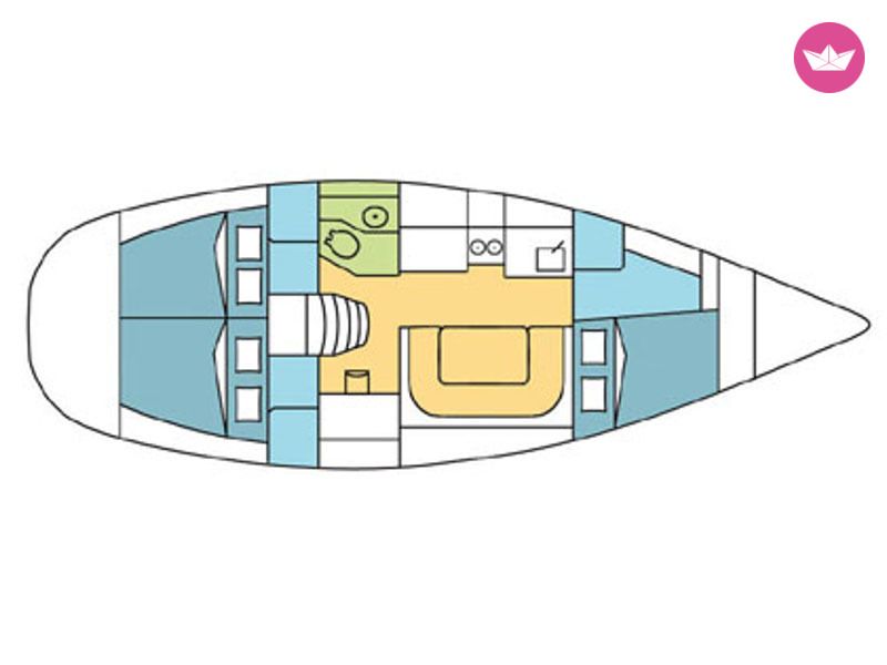 Sailboat Harmony - Poncin Yachts 38 for hire