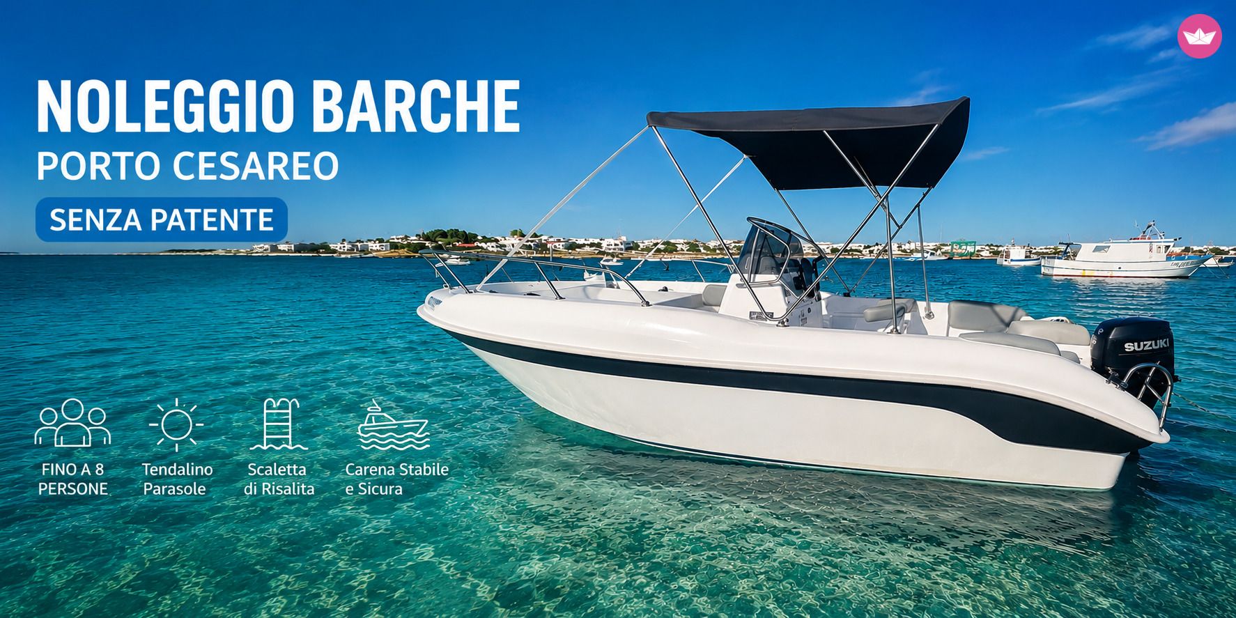 Bateau sans permis Albatros 5.85 open 40cv
