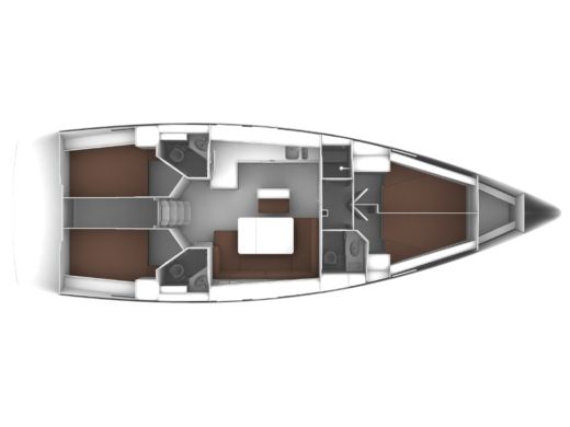 Sailboat BAVARIA 46 CRUISER Boat layout