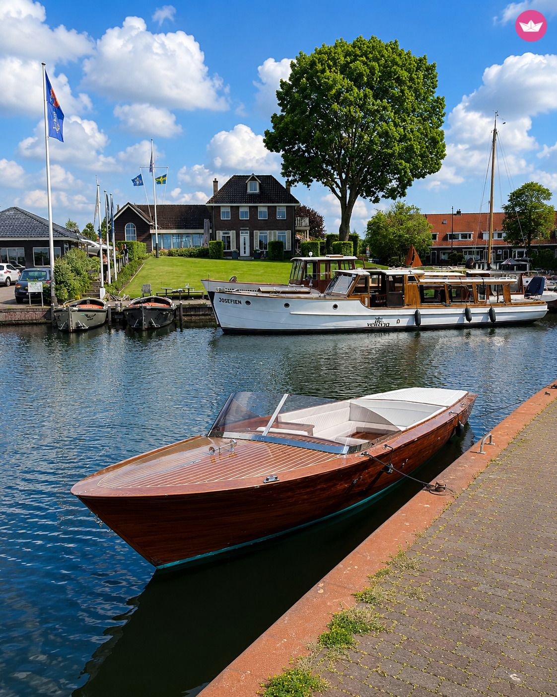 Bateau à moteur Barca di legno 29 150cv 4