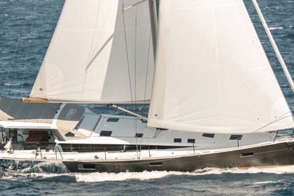 Large modern sailboat