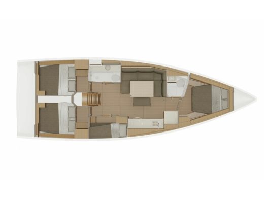 Sailboat  Dufour 430 Grand Large boat plan