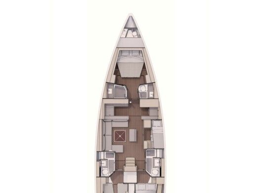 Sailboat Dufour Dufour 530 Boat layout