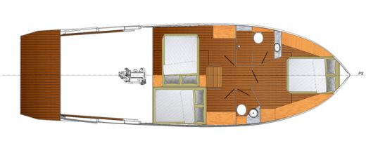 Motor Yacht Cobra Yachts Maestro 42 Plan du bateau