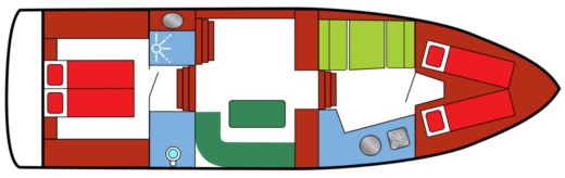 Houseboat Zijlmans Eagle 1200 Classic boat plan
