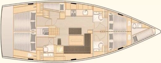 Sailboat Hanse Hanse 508 Boat design plan