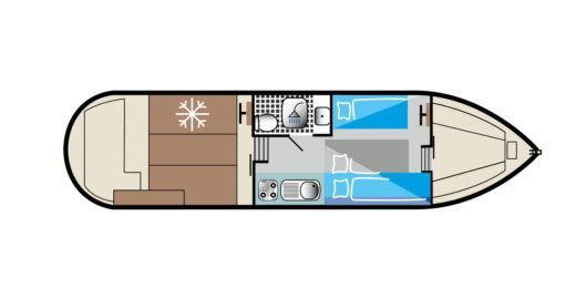 Houseboat KUHNLE-TOURS Welle (HMR) boat plan