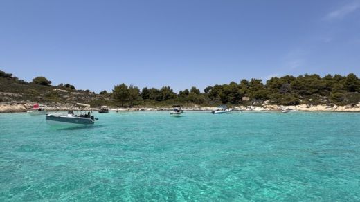 Chalkidiki Motorboat Compass 7s alt tag text