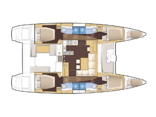 Catamaran Lagoon 450 Boat design plan