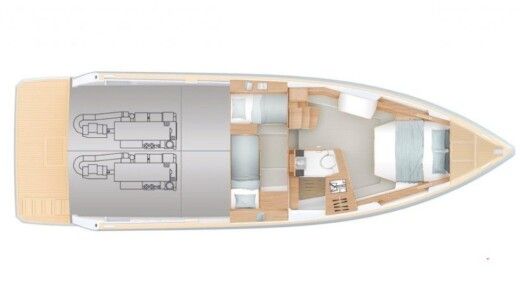 Motorboat Fjord Fjord 42 Plano del barco
