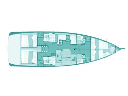 Sailboat Jeanneau Sun Odyssey 490 boat plan