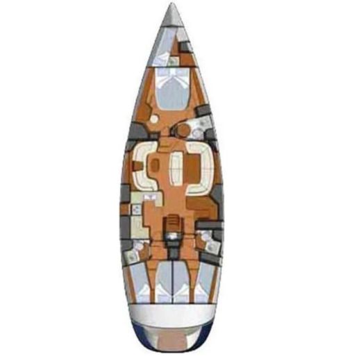 Sailboat Jeanneau Sun Odyssey 54 Ds Boat layout
