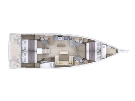 Sailboat  Oceanis 52 Boat design plan
