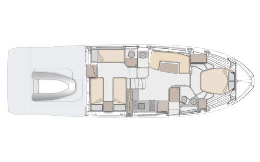 Motorboat Azimut Atlantis 45 boat plan