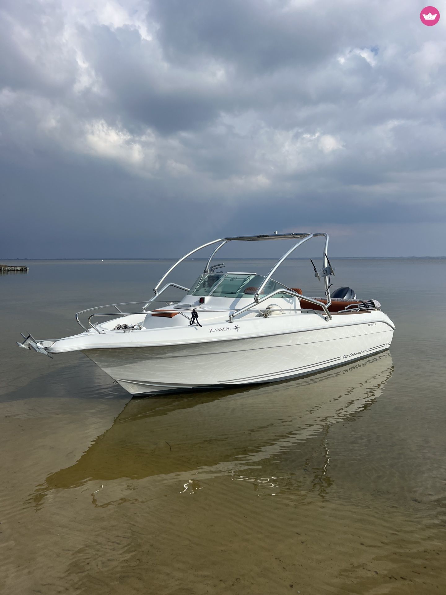 Bateau à moteur Jeanneau Cap camarat 6.15 WA : LAC DE CAZAUX 115cv