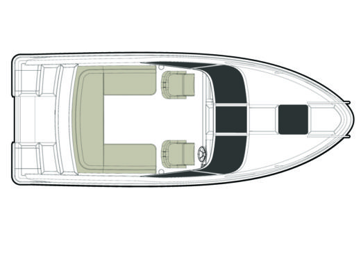 Motorboat Quicksilver Activ 645 Cruiser Plan du bateau