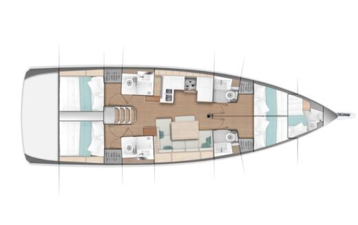 Sailboat Jeanneau SUN ODYSSEY 490 boat plan