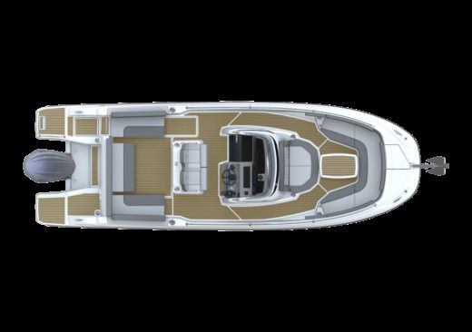 Motorboat Jeanneau Cap Camarat 7.5 CC S3 Plan du bateau