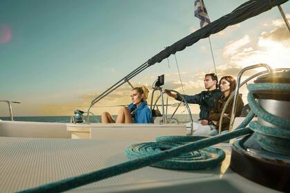 Sail in Santorini's attractions with our Bavaria 44