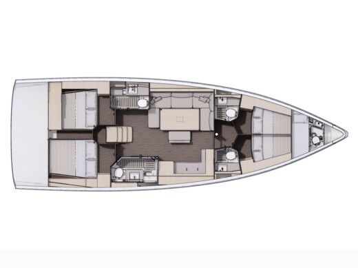 Sailboat  Dufour 470S boat plan